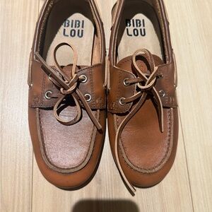 Bibi Lou Women's Leather Moccasin Loafers - Brown